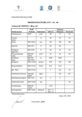 LETTURA® ISO 60