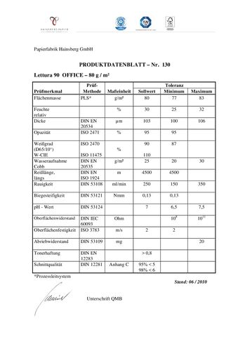 LETTURA® ISO 90